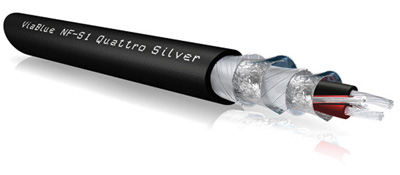 Câble RCA Viablue T6S Twist – 1 M – Argent Quattro – Stéréo – NEUF – 22258